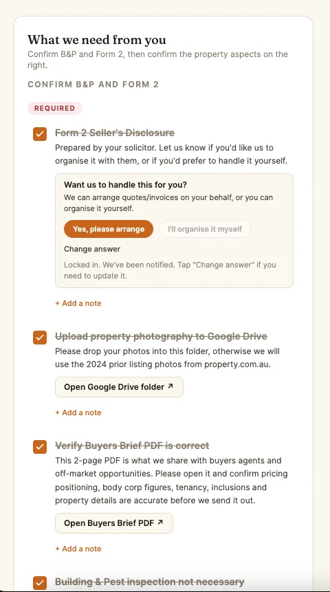 Approve the data and the actions we'll take on your behalf